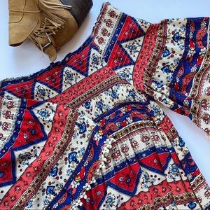 Off Shoulder Stretch Bell Sleeve Dress